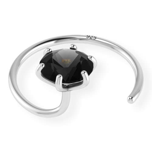 Image of SJ SHUBHAM JEWELLERS 92.5-925 Sterling Silver Round Shape White Cubic Zirconia Prong /Cup Setting Nose Pin Stud for Women Girls Size 2MM 3MM Size Pure Silver