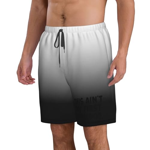 This Ain't My First Corndog Mens Swimming Trunks Beach Shorts Quick Dry Board Short Funny Swimwear Bathing Suits,2