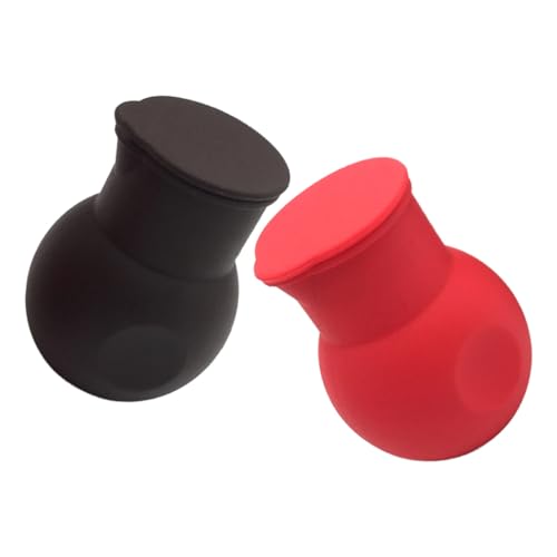 HEALEEP Utensilios para Hornear 2 Piezas de Olla de Silicona para Derretir Mantequilla y Chocolate, Boquilla de Vertido y Tapa Desmontable para Cocina Microondas