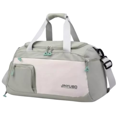 Bolsa Mala De Mão 10kg Viagem Academia Bordo Grande Avião Alça ajustável Área Seca Área Molhada (Verde Claro)