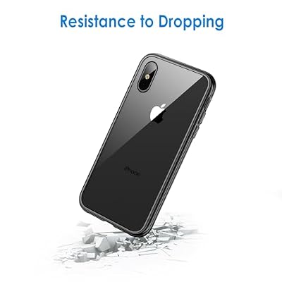 JETech Case for iPhone Xs and iPhone X 5.8-Inch, Shockproof Phone Bumper Cover, Anti-Scratch Clear Back (Black)
