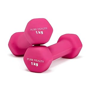 Neoprene Dumbbell Hand Weights Pair Home Exercise for Women Men Arm Pilates Dumbbells in 1kg 1.5kg 2kg 3kg 4kg 5kg 8kg 10kg Set