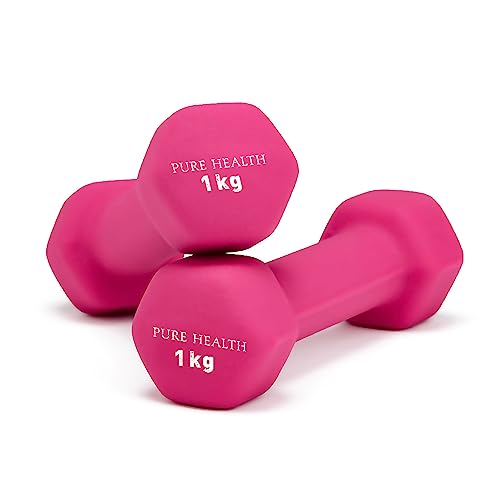 Neoprene Dumbbell Hand Weights Pair Home Exercise for Women Men Arm Pilates Dumbbells in 1kg 1.5kg 2kg 3kg 4kg 5kg 8kg 10kg Set