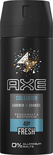 Axe Axe - Spray corporal para piel y galletas sin sales de aluminio, 3 x 150 ml