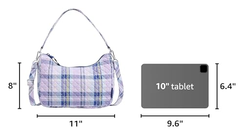 Image of Vera Bradley Women's Cotton Frannie Crescent Crossbody Purse