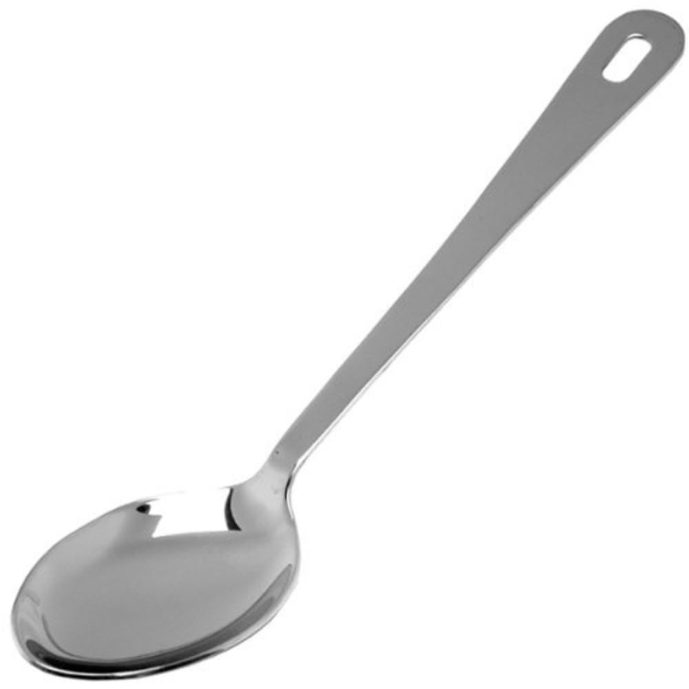 Genware 300012 S/ST Serving Spoon With Hanging Hole, 12"