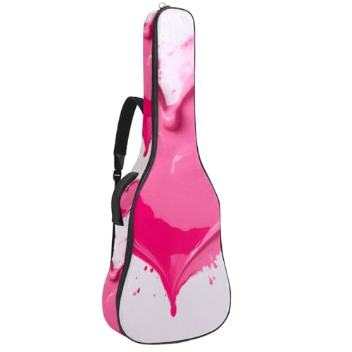 Sac de transport pour guitare acoustique 41 pouces étanche avec housse rembourrée vert multicolore