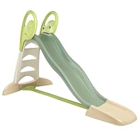 Smoby Life - XL Doppel-Wellen-Rutsche mit min. 80% Recycling-Anteil– Große Rutsche mit Wasseranschluss, 2,30 Meter lang, mit Rutschauslauf, Verstrebung, für Kinder ab 3 Jahren