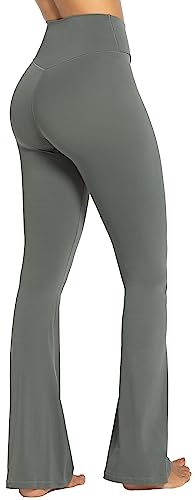 Image of Sunzel Flare Leggings, Crossover Yoga Pants with Tummy Control, High-Waisted and Wide Leg