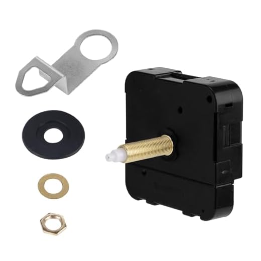 31mm Quartz Clock Movement Mechanism DIY Replacement Kit, Repair Set Battery Operated Repair Parts Compatible with Wall Clock Without Second Hand (Shaft Length 1-1/5 inch)