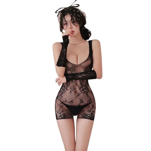 [Crsmikoa] セクシー ランジェリー ボディスーツ 網タイツ ワンピース 過激 エロ 透け透け 極薄シースルー エッチ レディース 全身タイツ 誘惑 ボディスーツ レオタード コスチューム - 画像1