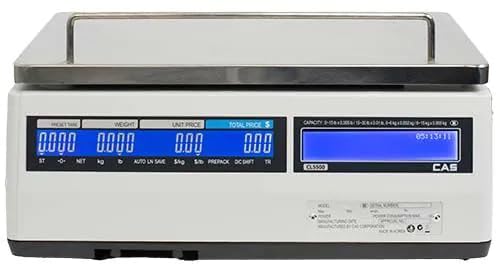 Báscula CAS CL5500B-30W con impresora inalámbrica 30lb miniatura 3