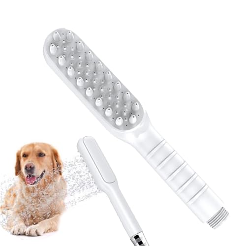 1 Hunde-Duschkopf – Haustierpflege-Werkzeug, interaktives Hundewaschsprüher | Bequemer Haustier-Reinigungs-Duschkopf, Handheld-Zubehör für langhaarige Haustiere, 22,9 x 2,8 cm
