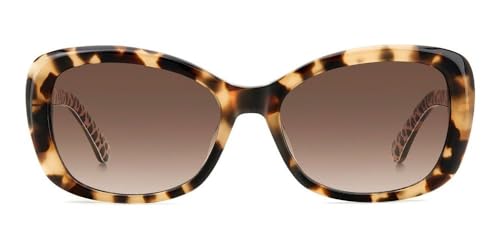Kate Spade New York Women's Elowen/G/S Squared Sunglasses, HVNPTTBEI, 55/17/1402
