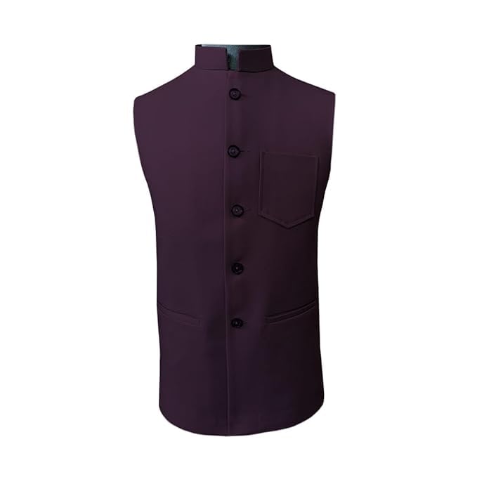 A.Z COLLECTION Premium Men's Traditional Cotton Solid Nehru Jacket/Jawaharcut Jacket/Waistcoat.-picture-52