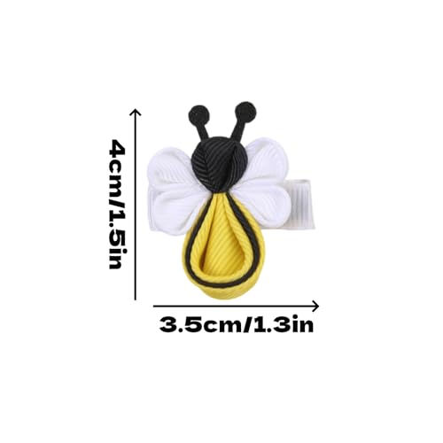 Set de 4 pinzas para cabello con diseño de abeja miniatura 2