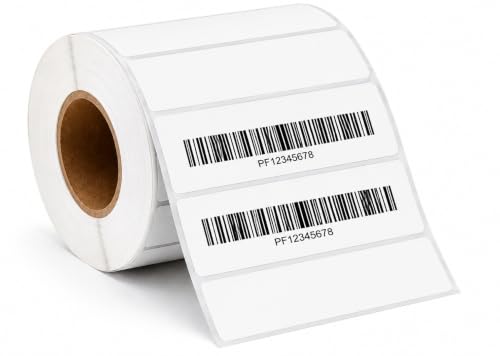 Image of Direct Thermal Labels (Pack of 10, 50mm x 12mm - 500Labels /Roll) - Non Tearable, Scratch Free, Water Proof & Non Fade Stickers with Permanent Marking