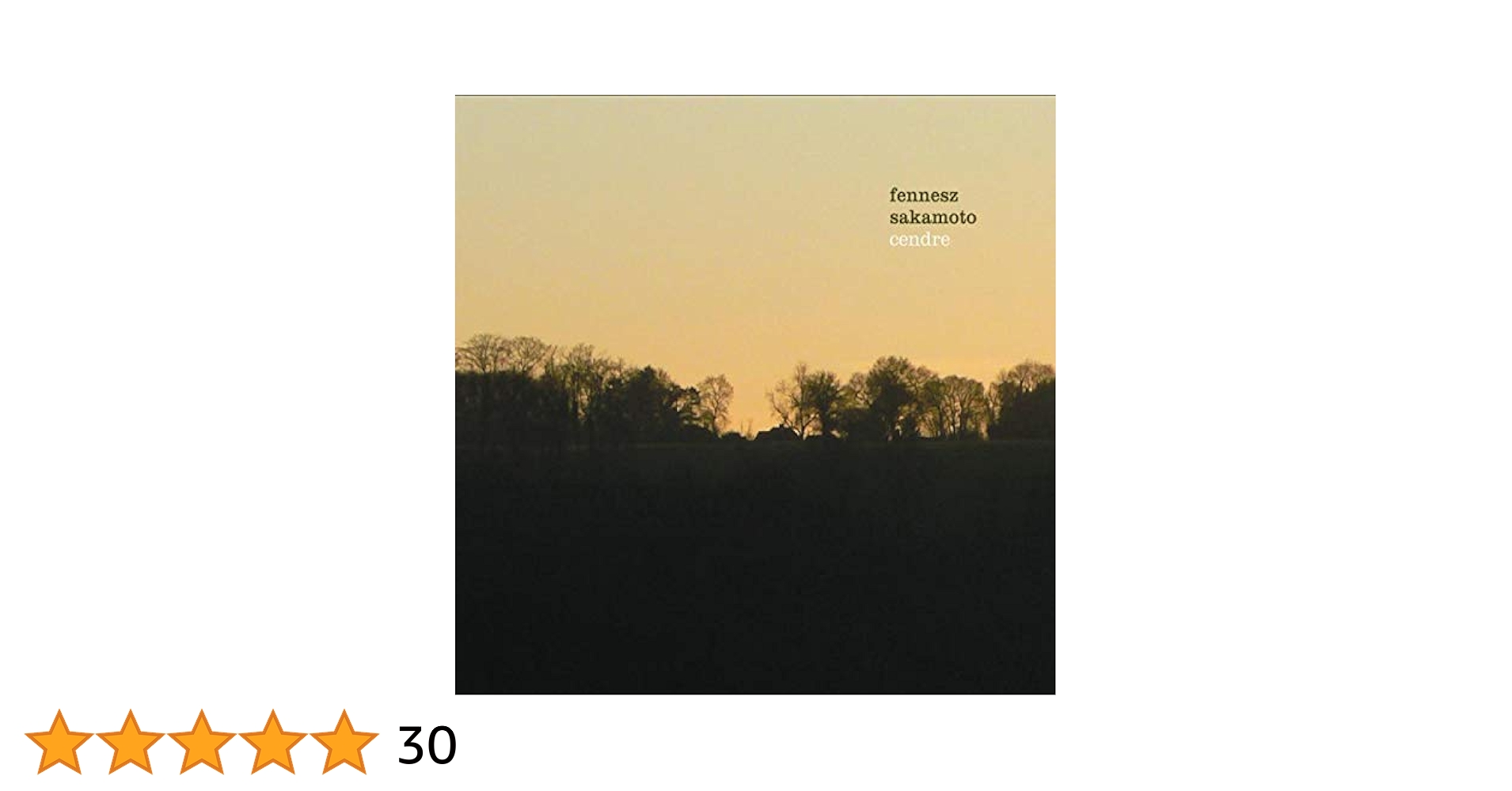 非売品】fennesz＋sakamoto:cendre プロモ用CD 坂本龍一
