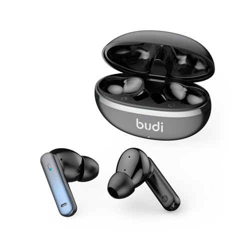 BUDI True Wireless Stereo Earphones with Bluetooth 5.3, ENC, Bass and Remote Control - Audio