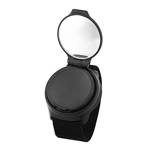 Andoer Espelho de ciclismo Faixa de pulso de condução Espelho retrovisor giratório para motociclista