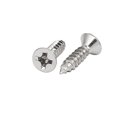 Tornillos autorroscantes M3x12mm cabeza plana Phillips 30 pcs miniatura 2