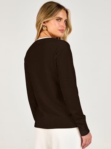 Image of ANRABESS Sweaters for Women 2026 Fall Long Sleeve Lightweight Pullover Tops
