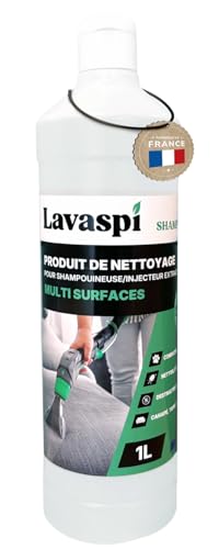 Lavaspi Produit Nettoyant Pour Shampouineuse Injecteur Exracteur, Canapé Moquette Matelas Tissus - Ultra Concentré - N1305