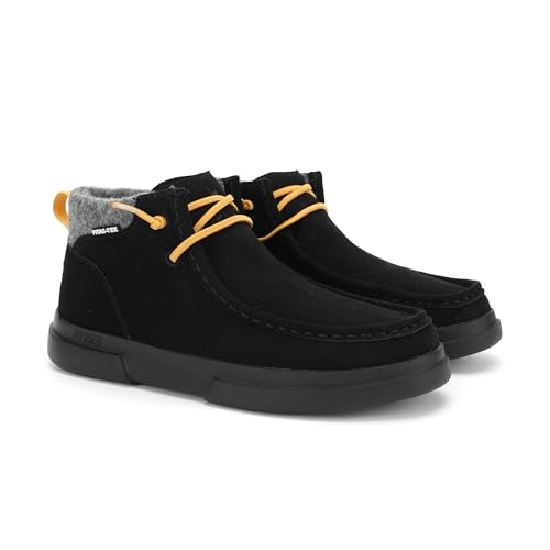 WALK IN PITAS | GARDA | Botas Mujer Casual | Botín Serraje | Bota Urbana de Caña Baja | Botas de Vestir | Botines Bajos Planos | Botín de Invierno | Calzado de PITAS | Negro 38