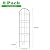 OUSHENG 48inches Decorative Garden Fence Fencing 8 Pack, 8.4ft (L) Rustproof Metal Wire Panel Border Animal Barrier for Dog, Flower Edging for Yard Landscape Patio Outdoor Decor, Arched