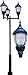 Dabmar Lighting GM9103-VG-MT Cast Aluminum Acorn Post Top Fixture 450W 3 x 150W High Pressure Sodium & Mogul Base Multi-Tap - Verde Green