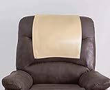 Esbaig Genuine Leather Recliner Chair Headrest Cover, Furniture Protector, Loveseat Theater Seat Cov