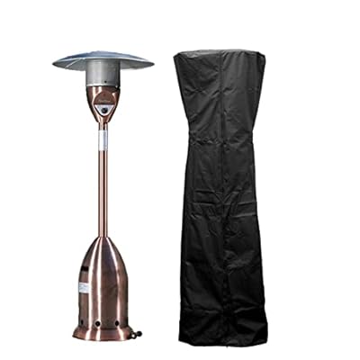 SUNSURE Four Season Patio Heater Cover 94H x 36Dx23B in Outdoor Waterproof Round Heaters Protection Cover with Zipper for Veranda Round Stand Up Patio Heater (94x36x23in)