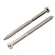 Musiclily Ultra 2,6x35mm Edelstahl Tonabnehmer Befestigungs Schrauben Pickup Screws Set für J-Bazz P-Bass P90 JM Style E-Gitarre Bass Pickup, Nickel(10er Set)