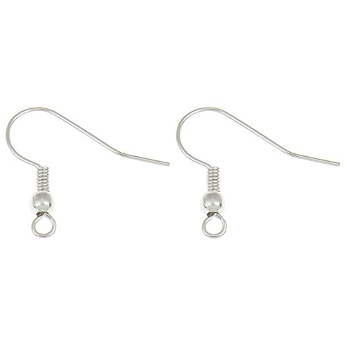 Perlin Ohrhaken Set – 600 Stück, 18 Mm, In Silber, Gold & Kupfer, Mit Kugelende