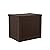 Suncast Small Outdoor Storage Box - 22 Gallon Java Resin Outdoor Deck Box, Flat-Lid Bench Seating, Patio Storage Bin Container for Organizing Tools, Cushions for Porch, Deck, Pool, & Garden