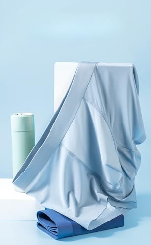 Mens Boxers Shorts Ice Silk,Men Seamless Panties Mesh Transparent Ultra-thin Breathable Male Underpants4