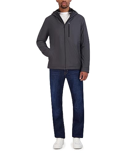 Image of Nautica Men's Transitional Sherpa Lined Hooded Jacket