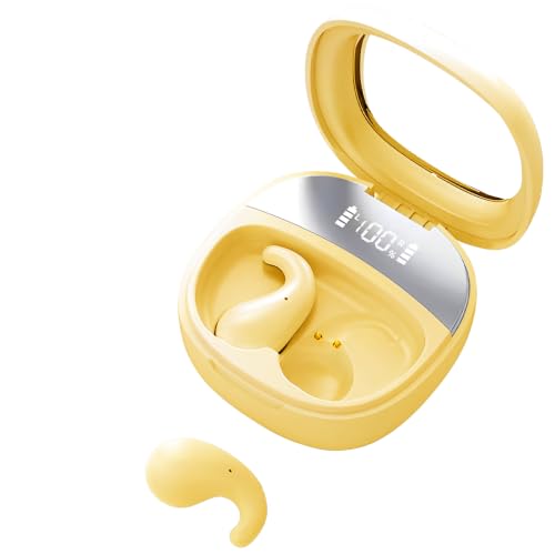 Image of Comfortable Side Sleeping Sleep Earbuds for Side Sleepers (Yellow) | Innovation Sleep Mode, Invisible Earbuds, Non-In-Ear Design Focused On Ear Canal Health, Sleeping Headphones