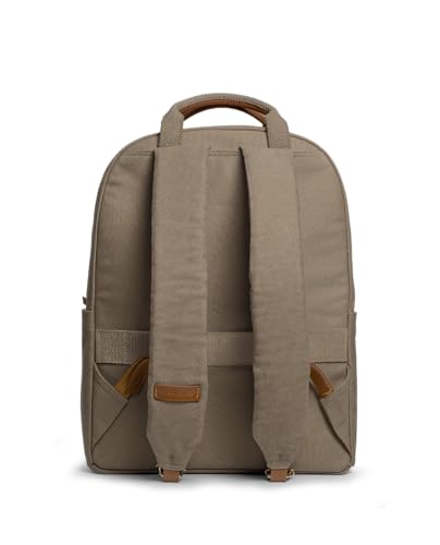 Image of DailyObjects Field Daypack Casual backpack fits upto 14 inch inch laptop with Luggage Sleeve| Unisex Travel Backpack | Made of Durable Canvas Material | Zippered Compartments with Pockets