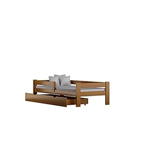 Children’s Beds Home Massief dennenhout eenpersoonsbed – Willow wordt geleverd met laden en schuimmatras inbegrepen…