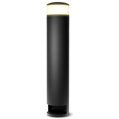 SSC-LUXon PALISO borne lumineuse extérieure avec 2 prises et lampe G9 IP44 noire - lampadaire...