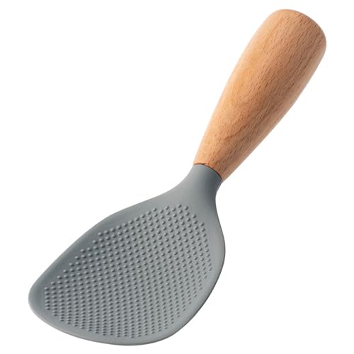 GAOSHA Pala de arroz de silicona, cuchara de arroz resistente a altas temperaturas, pala de arroz para cocinar y servir
