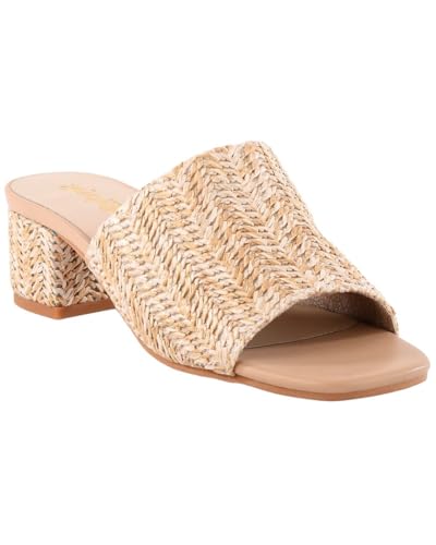 Seychelles Women's Pepper Raffia Slide Sandal, Natural, .5