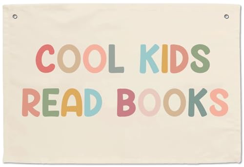 Read Banners For Classroom Wall Art Reading Books Canvas Sign 20x30
