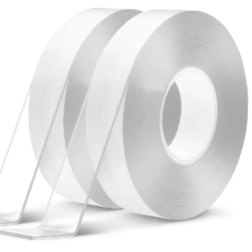 Super Fita Mágica Nano Adesiva Dupla Face Extra Forte Lavável Transparente Cola Quadro Tapete FGM