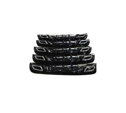 Parachoques trasero Opel Corsa D en negro piano con kit de diseño deportivo