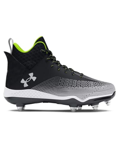 Under Armour Highlight Hammer 2.0 D - Tenis de fútbol para hombre, (001) Negro/Blanco/Blanco, 11 Wide