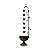 Tiered Vintage Water Fountain - Indoor/Outdoor Metal Fountain with 6 Hanging Cups, Fade Resistant, 31”H for Home Decor
