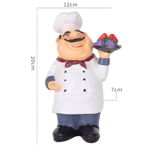 Figurine de chef français Amosfun pour décoration de table de cuisine - 3