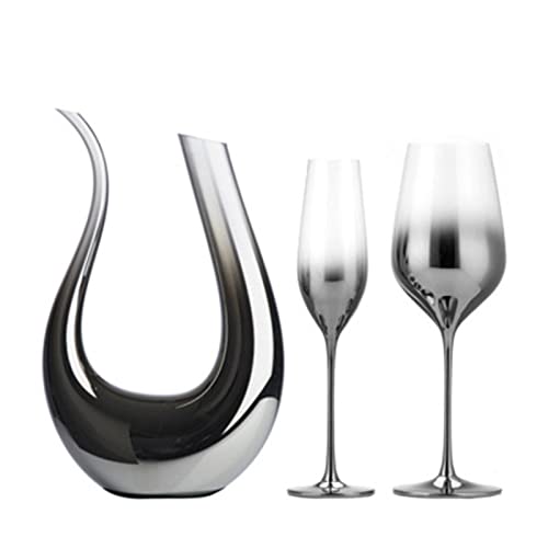 figatia Aerador de vinho cristal cristal soprado artificialmente para decoração de festa
